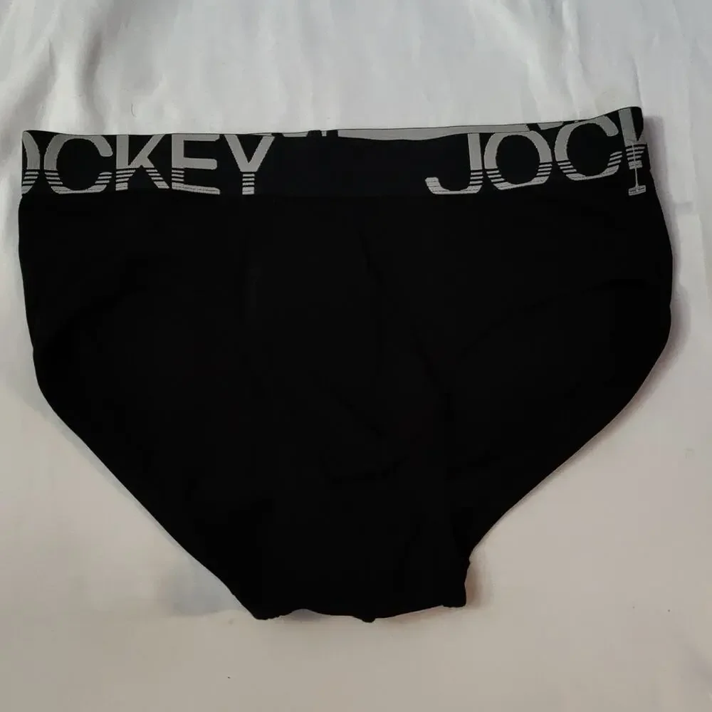 Jockey Black Cotton Brief Underwear M NEW No Tag Casual Utility Comfy Casual